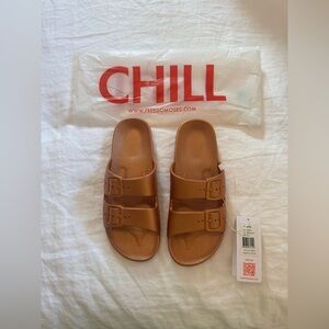 Freedom Moses Freedom Slide - Size 8/9 (EU 38/39) - Copper - NWT